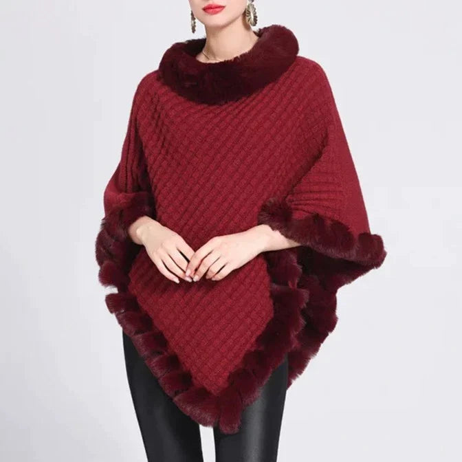 Glam Soft Weave Poncho